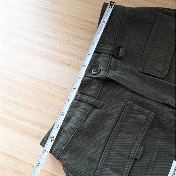 Izzue Green Denim Logo-patch Cargo Mini Skirt, size M - Picture 7 of 8
